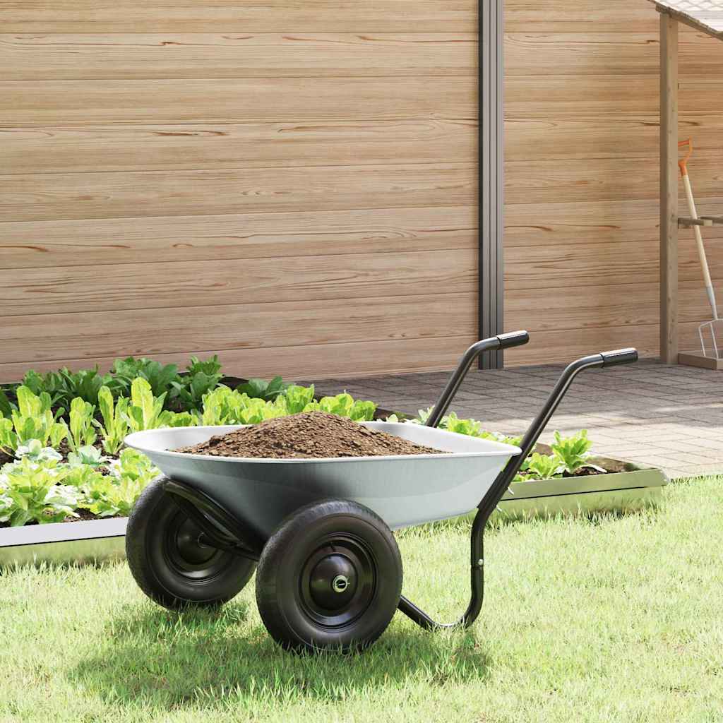 Schubkarre aus verzinktem Stahl – 100 Liter, 150 kg – Detailansicht 2