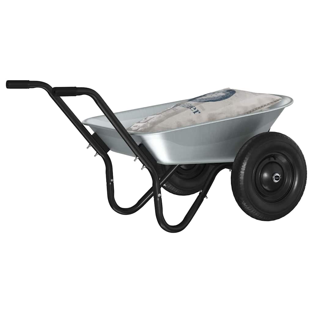 Schubkarre aus verzinktem Stahl – 100 Liter, 150 kg – Detailansicht 3