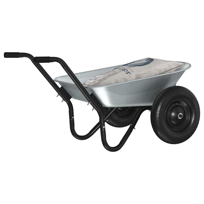 Schubkarre aus verzinktem Stahl – 100 Liter, 150 kg – Detailansicht 3
